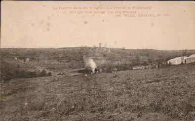 La guerre dans les Vosges - La Tête de la Fontenelle, côté qui était occupé par nos troupes.