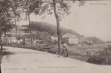 Beulay (Vosges). La Route de Saint-Dié au Col de Saales.