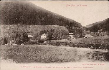 Les Hautes-Vosges. Au Rudlin. - L'Étang des Dames - Au centre, en haut, le Col du Louschpach.