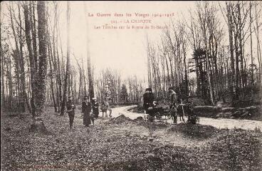 La Guerre dans les Vosges 1914-1915. La Chipote. Les Tombes sur la route de S[ain]t-Benoît.