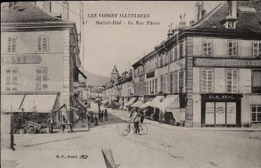 Les Vosges illustrées. Saint-Dié - La rue Thiers.