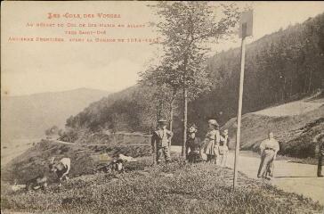 Les Cols des Vosges. Au départ du Col de Sainte-Marie en allant vers Saint-Dié. Ancienne frontière avant la Guerre de 1914-1915.