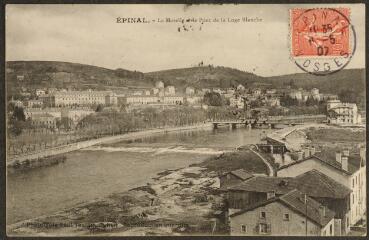 Épinal. - La Moselle et le pont de la Loge Blanche.