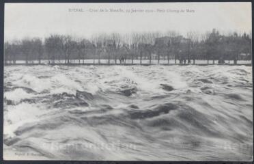 Épinal. - Crue de la Moselle, le 19 janvier 1910 - Petit champ de Mars.