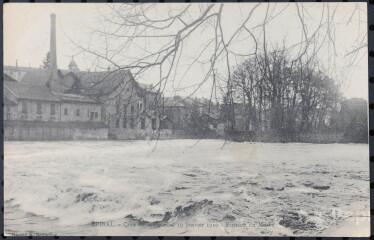 Épinal. - Crue de la Moselle, le 19 janvier 1910 - Écusson du Musée.