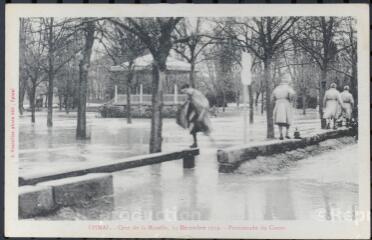 Épinal. - Crue de la Moselle, 24 décembre 1919. - Promenade du Cours.