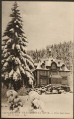 Gérardmer en hiver. - Villa Sans-Souci sous la neige.