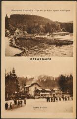 Gérardmer. Restaurant Neptuna. Vue sur le lac. Sports nautiques. Sports d'hiver.