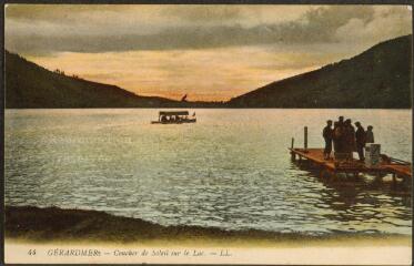 Gérardmer. - Coucher de soleil sur le lac.