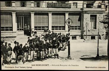 La Schlucht. - Infanterie française à la frontière.