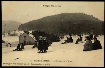 Gérardmer. - Les glissades sur la neige.