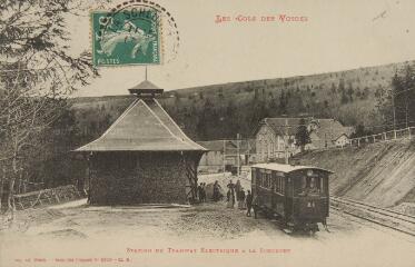 Les cols des Vosges. - Station du tramway électrique à la Schlucht.