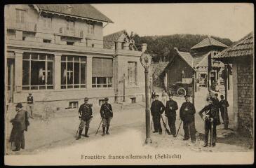 Frontière franco-allemande, Schlucht.
