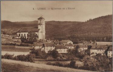 Lusse. - Quartier de l'église.