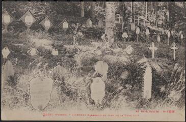 Lusse (Vosges). - Cimetière militaire allemand au pied de la cote 607.