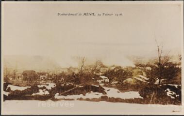 Bombardement de Ménil, 29 février 1916.