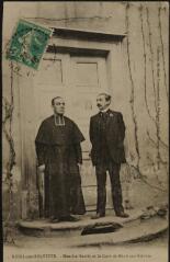 Ménil-sur-Belvitte. - Maurice Barrès et le curé de Ménil-sur-Belvitte.