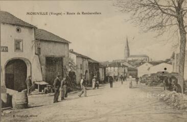Moriville (Vosges) - Route de Rambervillers.