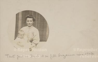 Raon-l'Étape. - [Tante Justine Denis et sa fille Suzanne, née en 1907].