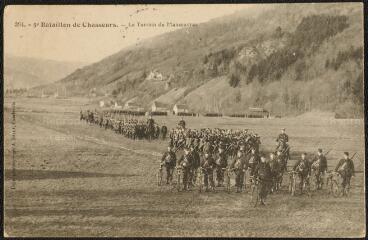 [Remiremont]. - 5ème Bataillon de chasseurs, le terrain de manœuvre.