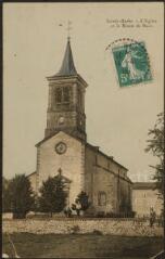 [Sainte-Barbe]. - L'église et la route de Raon.