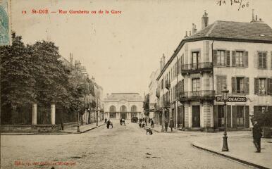 [Saint-Dié]. - Rue Gambetta ou de la gare.