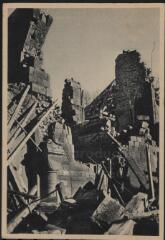 Saint-Dié. - Vue des ruines de la cathédrale.