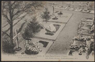 Saint-Jean-d'Ormont. - Campagne de 1914-1915 : vue des tombes du cimetière militaire établi dans la commune.