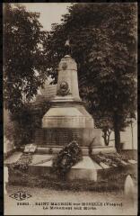 Saint-Maurice-sur-Moselle. - Vue du monument aux morts de la Grande Guerre.