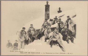 Ballon de Servance. - Le restaurant en hiver (altitude : 1189 m.).