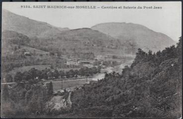 Saint-Maurice-sur-Moselle. - Carrière et scierie du pont Jean.