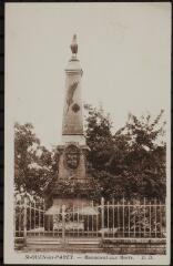 Saint-Ouen-lès-Parey. - Vue du monument aux morts de la Grande Guerre (1914-1918).