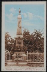Saint-Ouen-lès-Parey. - Vue du monument aux morts de la Grande Guerre (1914-1918).