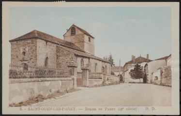 Saint-Ouen-lès-Parey. - Vue de l'église romane Notre-Dame de Parey (IXe siècle).