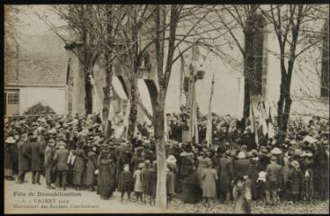 Vagney 1919. - Fête de démobilisation - Monument des anciens combattants.