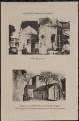 Vomécourt-sur-Madon. - Vue de l'église Saint-Martin "remarquable monument historique du XIe siècle entièrement restauré" : vue générale (côté nord), absides.