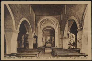 Vomécourt-sur-Madon. - Vue intérieure de l'église Saint-Martin.