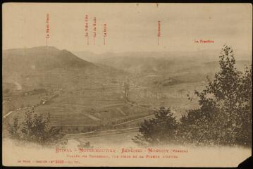 Étival - Moyenmoutier - Senones - Moussey (Vosges). Vallée du Rabodeau, vue prise de la Pierre d'Appel.