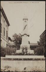 Archettes. - Le monument aux morts de la Première guerre mondiale.