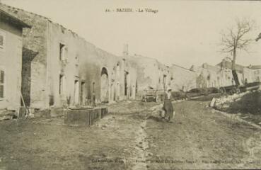 Bazien. - Le village [en ruine après les combats de 1914-1918].