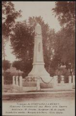 Dompaire-Lamerey. - Vue du momument aux morts de la Grande Guerre (Architecte : Drouin, sculpteur : M. de Angeli).