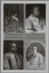 Inscription : Jean Frouard, 1617 à 1655 ; Simeon Godin, 1682 à 1723 ; Epiphane Louys, 1663 à 1682 ; Louis Charles Hugo, 1623 à 1738.