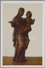 [Étival-Clairefontaine]. - Statue de Vierge à l'Enfant, fin XVIIe siècle.