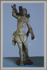 [Étival-Clairefontaine]. - Statue en bois représentant le matyre de saint Sébastien.