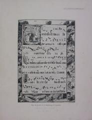 Page du graduel de la bibliothèque de Saint-Dié [relative aux mines de la Croix].