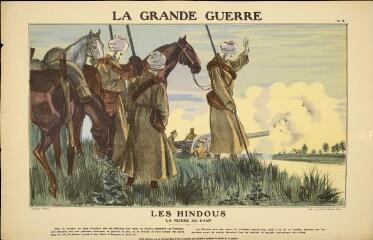 La Grande Guerre. Les Hindous - La prière au camp (n° 18).