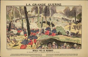 La Grande Guerre. Combat près de Bixschoote - Une brillante charge à la baïonnette exécutée par les zouaves (n° 27).