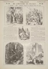 Tableaux de l'histoire de france 3ème croisade 1189, Philippe Auguste et Richard Coeur de Lion
