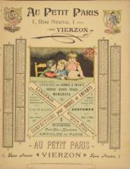 Au Petit Paris - 1, Rue Neuve - Vierzon. (Confections, lingerie, tissus).