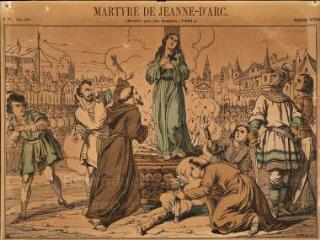 Martyre de Jeanne d'Arc (Brûlée par les Anglais, 1431).